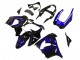 2000-2001 Kawasaki ZX9R Motorcycle Fairings - Glossy Black Blue Flame White