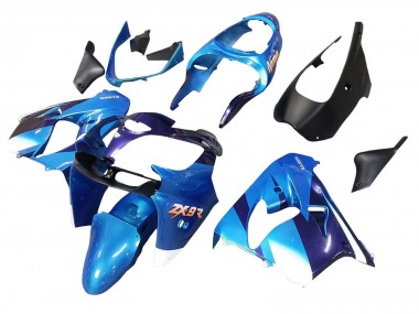 Shop 2000-2001 Kawasaki ZX9R Motorcycle Fairings - Blue Black