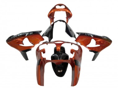 Shop 2000-2001 Kawasaki ZX9R Motorcycle Fairing - Orange Black