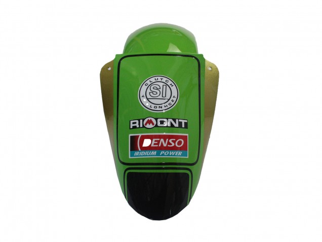 2000-2001 Kawasaki ZX9R Motorcycle Fairings - Green Black Playboy DENSO