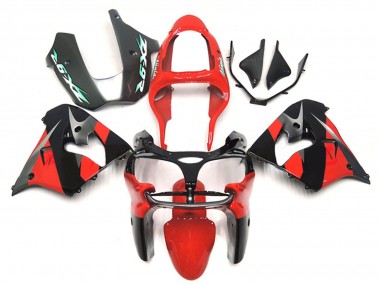 Shop 2000-2001 Kawasaki ZX9R Motorcycle Fairings - Red Black