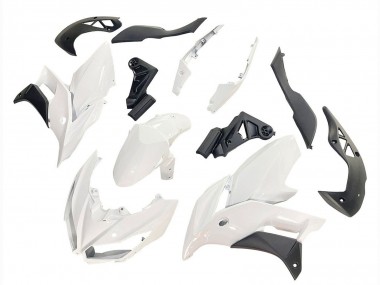 Shop 2015-2021 Kawasaki Versys 650 Motorcycle Fairings - White Matte Black