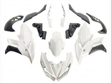 Shop 2015-2021 Kawasaki Versys 650 Motorcycle Fairings - White Matte Black