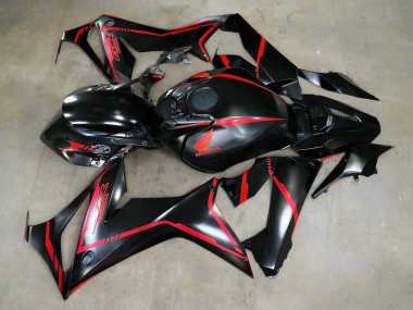 Shop 2019-2020 Honda CBR650R Motorcycle Fairings - Glossy Black Red Stripe