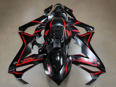 Shop 2019-2020 Honda CBR650R Motorcycle Fairings - Glossy Black Red Stripe
