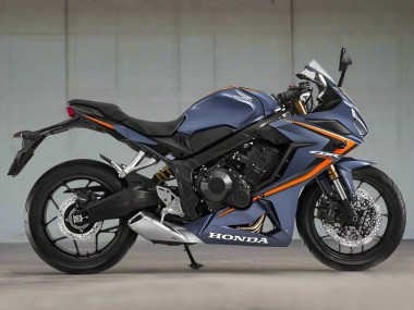 Shop 2019-2020 Honda CBR650R Motorcycle Fairings - Glossy Dark Blue Orange Black