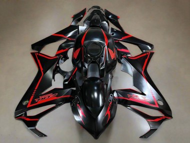 Shop 2021-2023 Honda CBR650R Motorcycle Fairings - Glossy Black Red Stripe