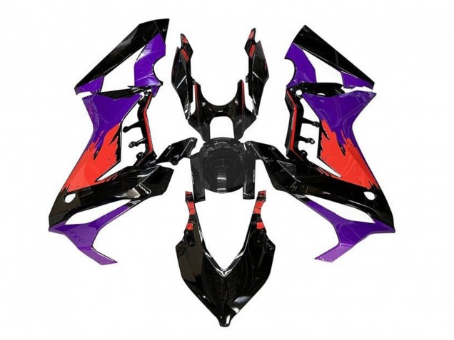 2021-2023 Honda CBR650R Motorcycle Fairings - Purple Red Glossy Black