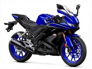 Shop 2019-2024 Yamaha YZF R125 Motorcycle Fairings - Blue Matte Black