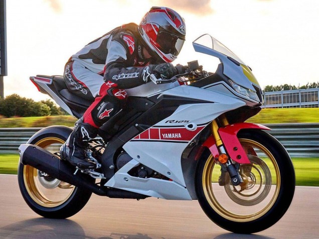 2019-2024 Yamaha YZF R125 Motorcycle Fairings - White Red Yellow