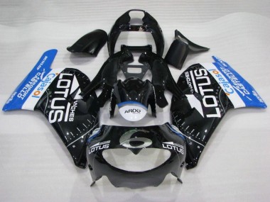 Shop 1995-1997 Aprilia RS250 Motorcycle Fairings - Glossy Black White Blue Lotus