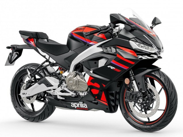 2024-2025 Aprilia RS457 Motorcycle Fairings - Matte Black Red