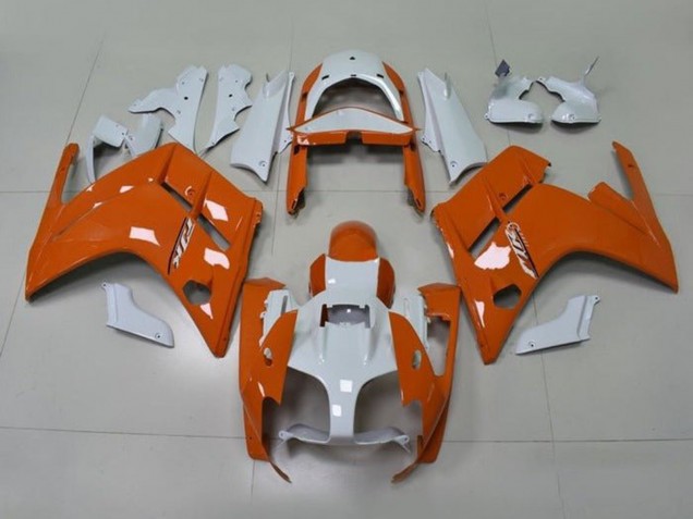 2007-2012 Yamaha FJR1300 Motorcycle Fairings - Orange White