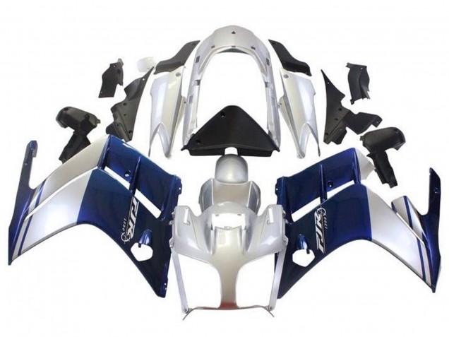 2007-2012 Yamaha FJR1300 Motorcycle Fairings - Dark Blue Silver