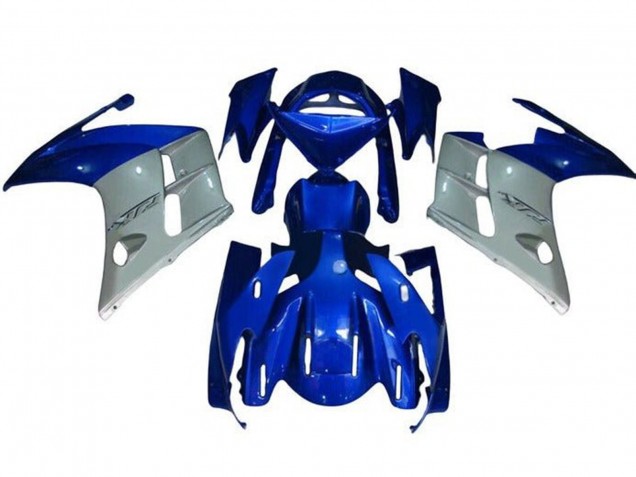 2007-2012 Yamaha FJR1300 Motorcycle Fairings - Blue Silver