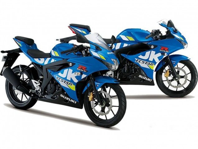 2017-2025 Suzuki GSXR125 Motorcycle Fairings - Blue Ecstar