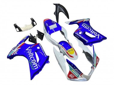 Shop 2003-2013 Suzuki SV650 Motorcycle Fairings - White Blue Voltcom