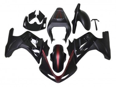 Shop 2003-2013 Suzuki SV650 Motorcycle Fairings - Matte Black Red Glossy Black