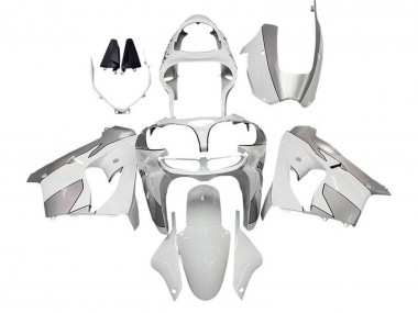 Shop 2000-2001 Kawasaki ZX9R Motorcycle Fairings - White Silver