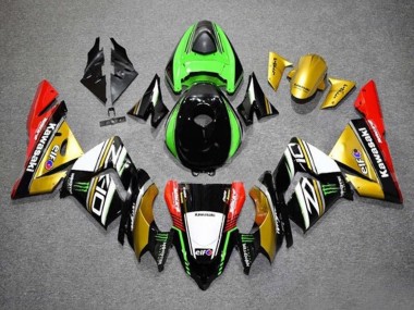 Shop 2004-2005 Kawasaki ZX10R Motorcycle Fairings - Gold Black Green White Red