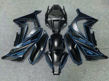 Shop 2011-2015 Kawasaki ZX10R Motorcycle Fairings - Matte Black Blue