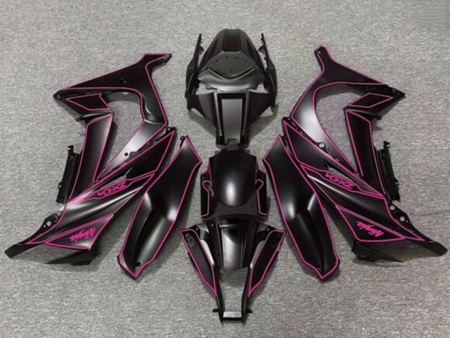 2011-2015 Kawasaki ZX10R Motorcycle Fairings - Matte Black Purple