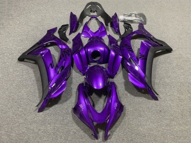 Shop 2011-2015 Kawasaki ZX10R Motorcycle Fairings - Purple Matte Black