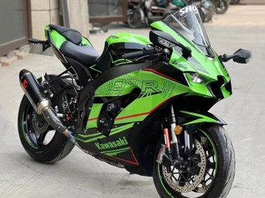 Shop 2021-2025 Kawasaki ZX10R Motorcycle Fairings - Green Black Red Stripe