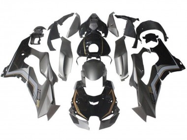 Shop 2021-2025 Kawasaki ZX10R Motorcycle Fairings - Grey Glossy Black Gold