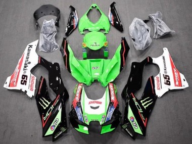 Shop 2021-2025 Kawasaki ZX10R Motorcycle Fairings - Green Black Red White Blue Showr Elf Monster 65