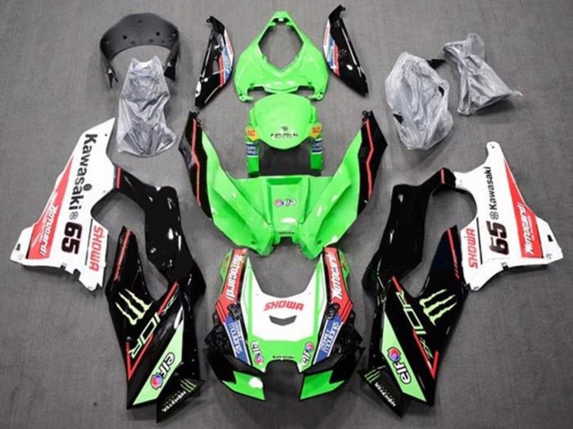 2021-2025 Kawasaki ZX10R Motorcycle Fairings - Green Black Red White Blue Showr Elf Monster 65