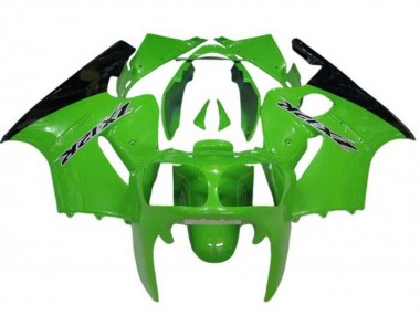 Shop 2000-2001 Kawasaki ZX12R Motorcycle Fairings - Green Black
