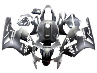 Shop 2000-2001 Kawasaki ZX12R Motorcycle Fairings - Matte Black White