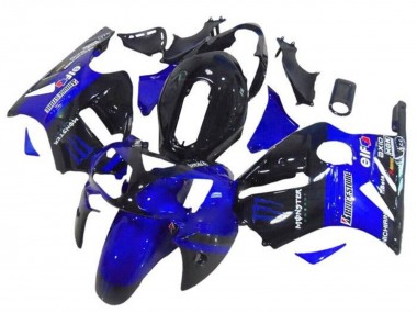 Shop 2002-2006 Kawasaki ZX12R Motorcycle Fairings - Blue Glossy Black Elf Bridgestone Monster