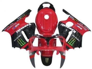 Shop 2002-2006 Kawasaki ZX12R Motorcycle Fairings - Red Black Green Elf Monster