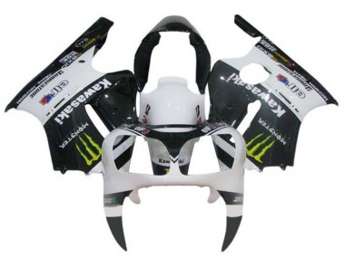 Shop 2002-2006 Kawasaki ZX12R Motorcycle Fairings - White Black Yellow Monster