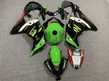 Shop 2013-2024 Kawasaki EX300 Motorcycle Fairings - Green Black White Yellow Red