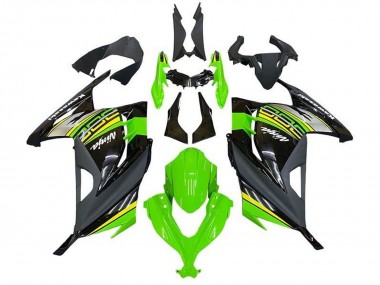 Shop 2013-2024 Kawasaki EX300 Motorcycle Fairings - Green Black Silver Yellow
