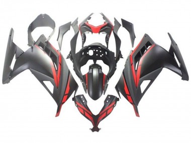 Shop 2013-2024 Kawasaki EX300 Motorcycle Fairing - Matte Black Red