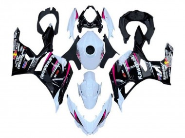 Shop 2018-2024 Kawasaki Ninja 400 Motorcycle Fairings - White Pink Black