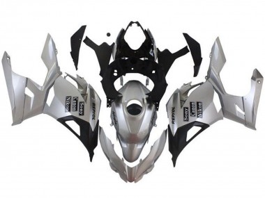 Shop 2018-2024 Kawasaki Ninja 400 Motorcycle Fairings - Silver Black Repsol