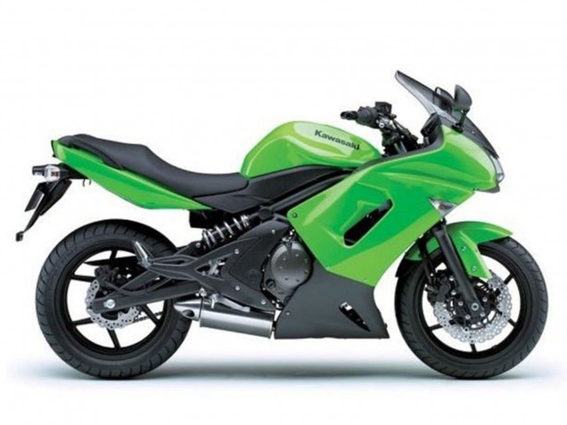 2006-2008 Kawasaki Ninja 650 EX650 Motorcycle Fairings - Green Matte Black