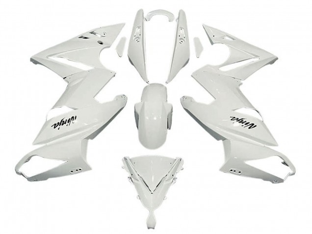 2009-2011 Kawasaki Ninja 650 EX650 Motorcycle Fairings - White