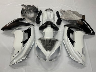 Shop 2012-2016 Kawasaki Ninja 650 EX650 Motorcycle Fairings - Pearl White Matte Black