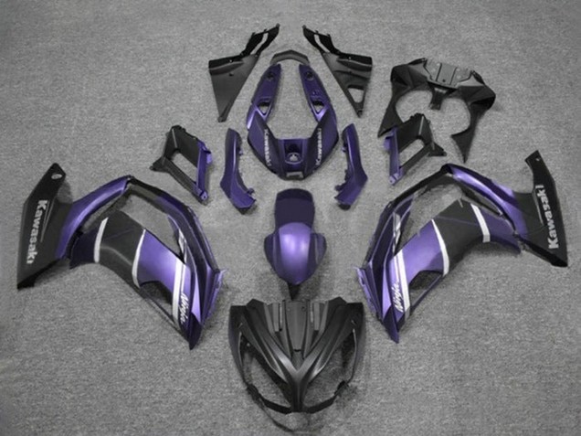 2012-2016 Kawasaki Ninja 650 EX650 Motorcycle Fairings - Purple Silver Matte Black
