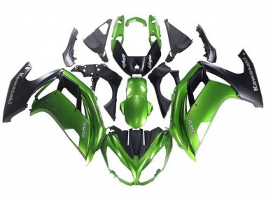 Shop 2012-2016 Kawasaki Ninja 650 EX650 Motorcycle Fairing - Green Matte Black