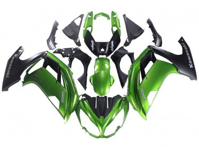 2012-2016 Kawasaki Ninja 650 EX650 Motorcycle Fairing - Green Matte Black