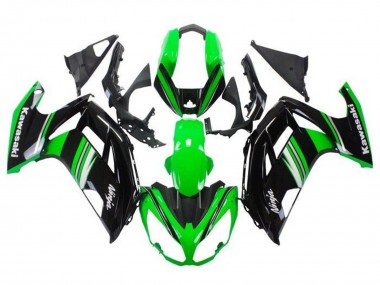 Shop 2012-2016 Kawasaki Ninja 650 EX650 Motorcycle Fairings - Green Black White Grey Stripe