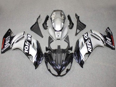 Shop 2012-2016 Kawasaki Ninja 650 EX650 Motorcycle Fairings - Silver Black Repsol