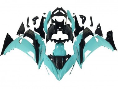 Shop 2017-2019 Kawasaki Ninja 650 EX650 Motorcycle Fairings - Light Blue Black